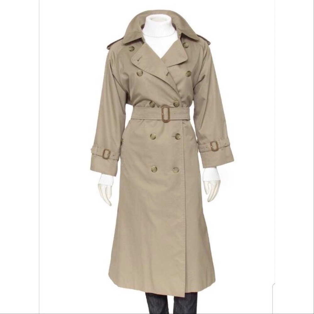 Vintage Burberry Wool Lined Trench Coat